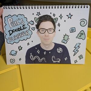 Phil's Doodle Planner with Illustrated Cover